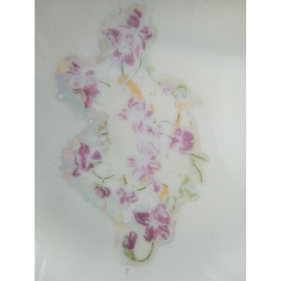 Bowl Norcrest Sweet Violet Floral Lustre Background 1970s VT500 7 Inch Vintage - Picture 10 of 16